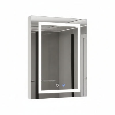 Medicine Cabinet with Mirror Designed for Modern Bathrooms, LED Lighting, Defogging, USB Ports, 24x30 Inch
