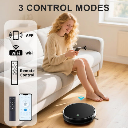 Robot Vacuum and Mop Combo, 2 in 1 Robotic Vacuum Cleaner