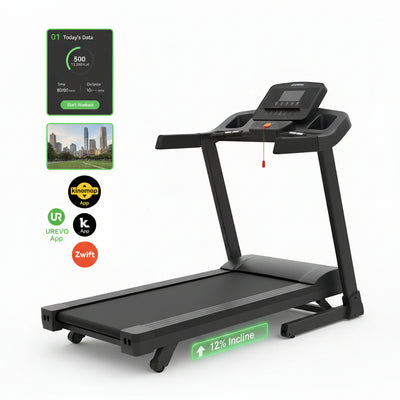 Smart Walking Pad with 12% Incline, Standing Desk Treadmill with 7-Layer Belt, 300Lbs Capacity, Quiet Operation, Workout APP with Track Insights, Remote Control for Home Office