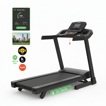 Smart Walking Pad with 12% Incline, Standing Desk Treadmill with 7-Layer Belt, 300Lbs Capacity, Quiet Operation, Workout APP with Track Insights, Remote Control for Home Office