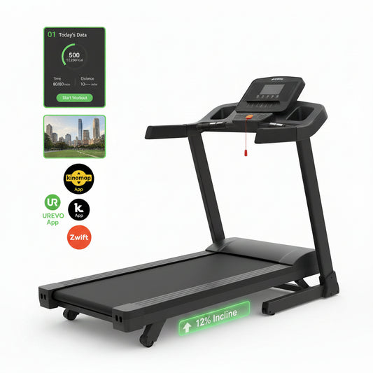 Smart Walking Pad with 12% Incline, Standing Desk Treadmill with 7-Layer Belt, 300Lbs Capacity, Quiet Operation, Workout APP with Track Insights, Remote Control for Home Office