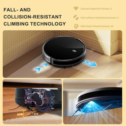 Robot Vacuum and Mop Combo, 2 in 1 Robotic Vacuum Cleaner