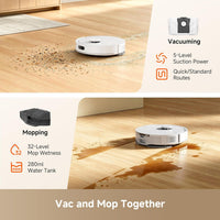 Dreame D20 Air plus Robot Vacuum and Mop, 20,000Pa Powerful Suction