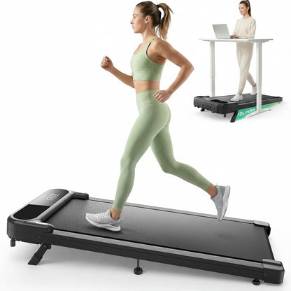 Smart Walking Pad with 12% Incline, Standing Desk Treadmill with 7-Layer Belt, 300Lbs Capacity, Quiet Operation, Workout APP with Track Insights, Remote Control for Home Office